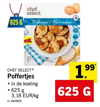 Promoties Poffertjes - Chef select - Geldig van 20/05/2019 tot 25/05/2019 bij Lidl