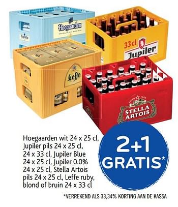 Promoties 2+1 gratis hoegaarden - Hoegaarden - Geldig van 22/05/2019 tot 04/06/2019 bij Alvo