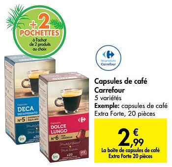 Promo Capsules de café l'Or Espresso chez Carrefour