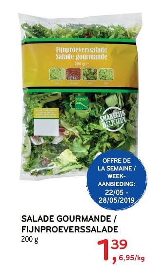 Promoties Salade gourmande - Huismerk - Alvo - Geldig van 22/05/2019 tot 29/05/2019 bij Alvo