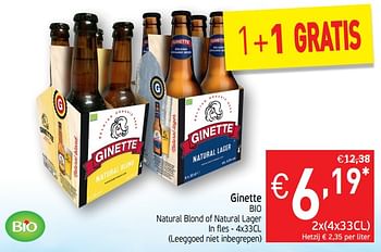 Promoties Ginette bio - Ginette - Geldig van 21/05/2019 tot 26/05/2019 bij Intermarche