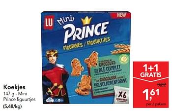 Promoties Koekjes mini prince figuurtjes - Lu - Geldig van 22/05/2019 tot 04/06/2019 bij Makro