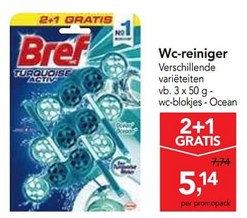 Promoties Wc-reiniger wc-blokjes - ocean - Bref - Geldig van 22/05/2019 tot 04/06/2019 bij Makro
