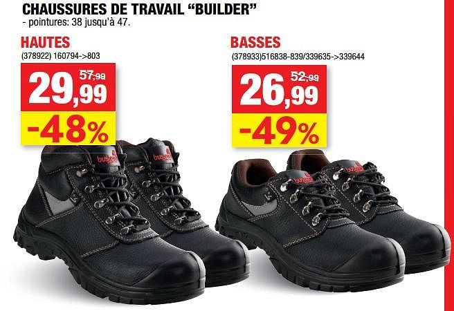 Hubo chaussures best sale de sécurité