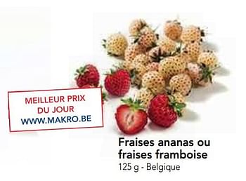 Promotions Fraises ananas ou fraises framboise - Belorta - Valide de 22/05/2019 à 04/06/2019 chez Makro
