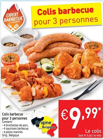 Promotions Colis barbecue pour 3 personnes - Produit maison - Intermarche - Valide de 21/05/2019 à 26/05/2019 chez Intermarche