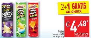 Promotions Pringles chips - Pringles - Valide de 21/05/2019 à 26/05/2019 chez Intermarche