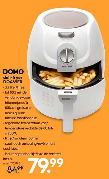 Promotions Domo elektro deli-fryer do469fr - Domo elektro - Valide de 15/05/2019 à 28/05/2019 chez Blokker