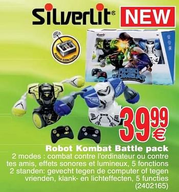 Promoties Robot kombat battle pack - Silverlit - Geldig van 21/05/2019 tot 03/06/2019 bij Cora
