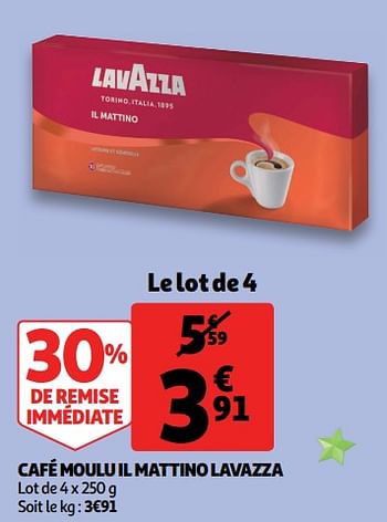 Promotions Café moulu il mattino lavazza - Lavazza - Valide de 22/05/2019 à 28/05/2019 chez Auchan Ronq