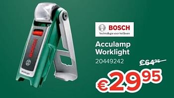 Promoties Bosch acculamp worklight - Bosch - Geldig van 23/05/2019 tot 16/06/2019 bij Euro Shop