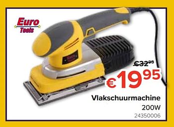 Promotions Vlakschuurmachine euro tools - Euro Tools - Valide de 23/05/2019 à 16/06/2019 chez Euro Shop
