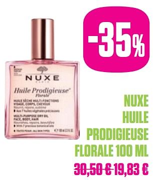 Promoties Nuxe huile prodigieuse florale - Nuxe - Geldig van 25/05/2019 tot 31/07/2019 bij Medi-Market
