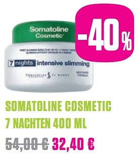Promoties Somatoline cosmetic 7 nachten - Somatoline - Geldig van 25/05/2019 tot 31/07/2019 bij Medi-Market