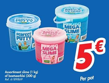 Promoties Assortiment slime of boetseerklei - Huismerk - Carrefour  - Geldig van 22/05/2019 tot 25/05/2019 bij Carrefour