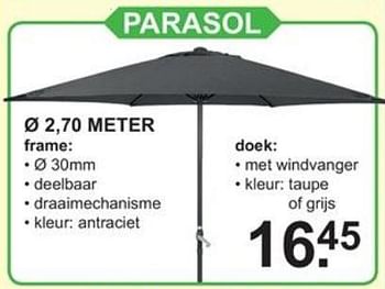 Promoties Parasol - Huismerk - Van Cranenbroek - Geldig van 20/05/2019 tot 10/06/2019 bij Van Cranenbroek