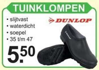 Promotions Tuinklompen - Dunlop - Valide de 20/05/2019 à 10/06/2019 chez Van Cranenbroek