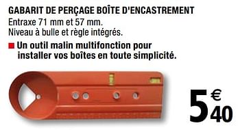 Promotion Brico Depot Gabarit De Percage Boite D Encastrement Produit Maison Brico Depot Construction Renovation Valide Jusqua 4 Promobutler