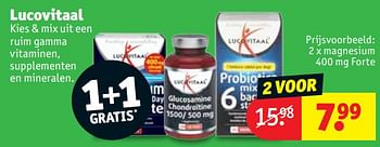 Promoties Magnesium 400 mg forte - Lucovitaal - Geldig van 21/05/2019 tot 02/06/2019 bij Kruidvat