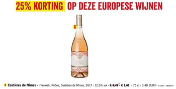 Promoties Costières de nîmes - Rode wijnen - Geldig van 27/05/2019 tot 01/06/2019 bij Lidl