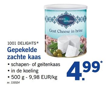 Promoties Gepekelde zachte kaas - 1001 Delights - Geldig van 27/05/2019 tot 01/06/2019 bij Lidl