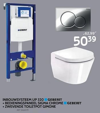 Promoties Hang toiletpotten gimone aquavive - AQUA VIVE - Geldig van 29/05/2019 tot 24/06/2019 bij BricoPlanit
