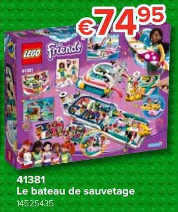 Promotions 41381 le bateau de sauvetage - Lego - Valide de 23/05/2019 à 16/06/2019 chez Euro Shop