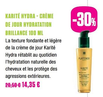 Promotions Karité hydra - crème de jour hydratation brillance - Karités - Valide de 25/05/2019 à 31/07/2019 chez Medi-Market