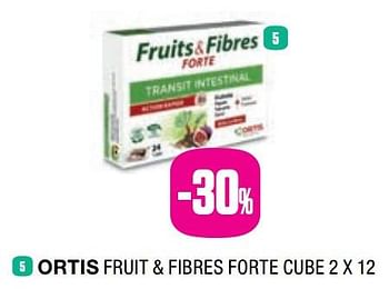 Promotions Ortis fruit + fibres forte cube -30% - Ortis - Valide de 25/05/2019 à 31/07/2019 chez Medi-Market