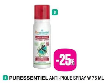 Promotions Puressentiel anti-pique spray -25% - Puressentiel - Valide de 25/05/2019 à 31/07/2019 chez Medi-Market