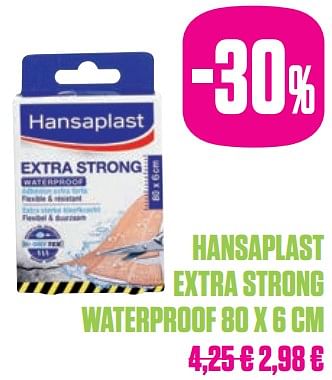 Promotions Hansaplast extra strong waterproof - Hansaplast - Valide de 25/05/2019 à 31/07/2019 chez Medi-Market