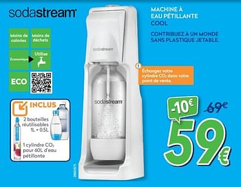 Promotions Sodastream machine à eau pétillante cool - Sodastream - Valide de 27/05/2019 à 26/06/2019 chez Krefel