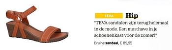 Promoties Bruine sandaal - Teva - Geldig van 21/05/2019 tot 13/06/2019 bij Torfs