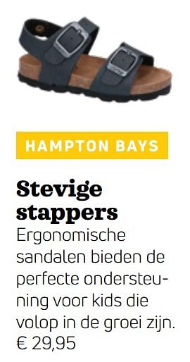 Promoties Ergonomische sandalen - Hampton bays - Geldig van 21/05/2019 tot 13/06/2019 bij Torfs