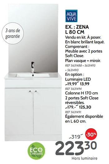 Promotions Zena l - AQUA VIVE - Valide de 29/05/2019 à 24/06/2019 chez BricoPlanit