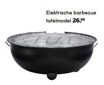Promotions Elektrische barbecue tafelmodel - Produit maison - Leen Bakker - Valide de 01/05/2019 à 31/10/2019 chez Leen Bakker