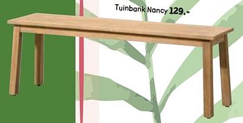 Promoties Tuinbank nancy - Huismerk - Leen Bakker - Geldig van 20/05/2019 tot 31/10/2019 bij Leen Bakker