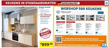 Promotions Budget keuken - Produit maison - Zelfbouwmarkt - Valide de 28/05/2019 à 24/06/2019 chez Zelfbouwmarkt