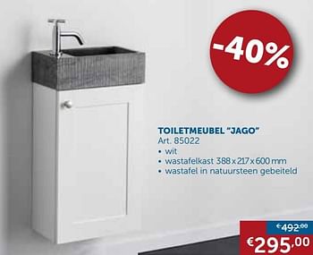 Promotions Toiletmeubel jago - Belbano - Valide de 28/05/2019 à 24/06/2019 chez Zelfbouwmarkt