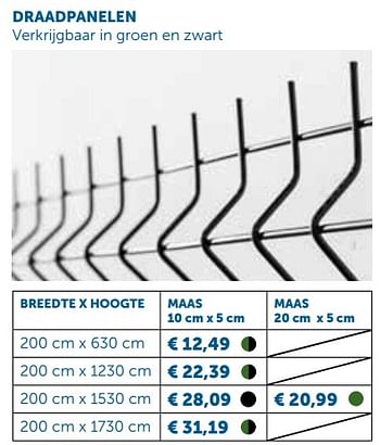 Promoties Draadpanelen - Huismerk - Zelfbouwmarkt - Geldig van 28/05/2019 tot 24/06/2019 bij Zelfbouwmarkt