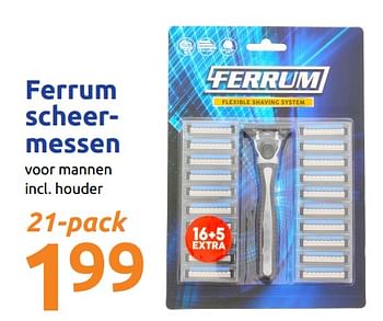 Promoties Ferrum scheermessen - Ferrum - Geldig van 22/05/2019 tot 28/05/2019 bij Action