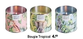 Promotions Bougie tropical - Produit maison - Leen Bakker - Valide de 20/05/2019 à 31/10/2019 chez Leen Bakker