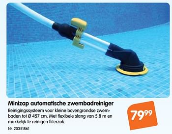 Promoties Minizap automatische zwembadreiniger - Interline - Geldig van 22/05/2019 tot 18/06/2019 bij Fun