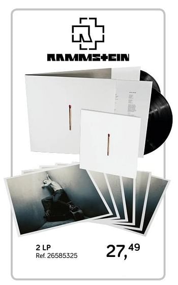 Promoties Rammstein 2 lp - Huismerk - Supra Bazar - Geldig van 28/05/2019 tot 25/06/2019 bij Supra Bazar