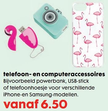 Promoties Telefoon- en computeraccessoires - Huismerk - Hema - Geldig van 22/05/2019 tot 18/06/2019 bij Hema