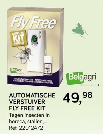 Promoties Automatische verstuiver fly free kit - Belgagri - Geldig van 28/05/2019 tot 25/06/2019 bij Supra Bazar