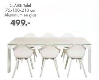 Promoties Claire tafel - Huismerk - Casa - Geldig van 27/05/2019 tot 30/06/2019 bij Casa
