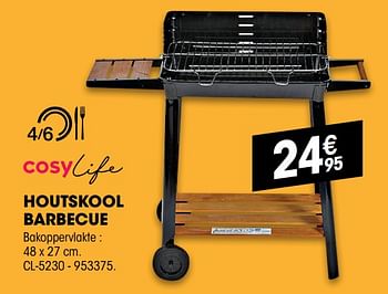 Promoties Cosylife houtskool barbecue cl-5230 - Cosylife - Geldig van 29/05/2019 tot 13/06/2019 bij Electro Depot
