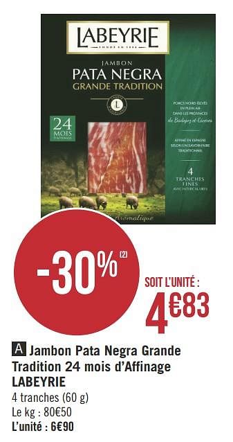 Jambon Pata Negra LABEYRIE