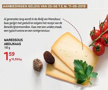 Promoties Maredsous abdijkaas - Maredsous - Geldig van 04/06/2019 tot 18/06/2019 bij Alvo